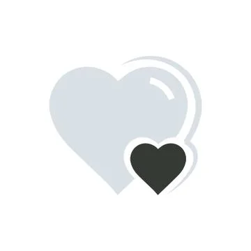 Vector Heart &amp; mini Icon Illustrazione stock