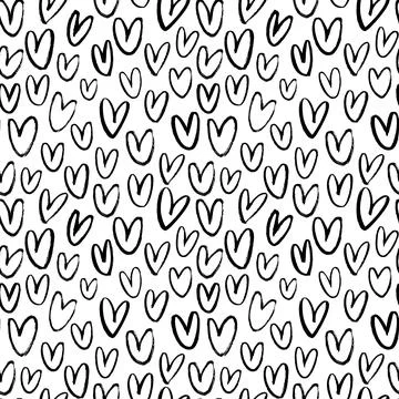 Vector heart pattern for Happy Valentine Day. Stock Illustration