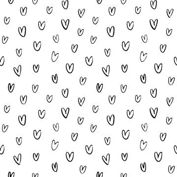 Vector heart pattern for Happy Valentine Day. Stock Illustration