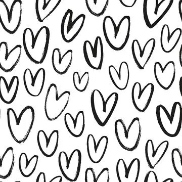 Vector heart pattern for Happy Valentine Day. Stock Illustration