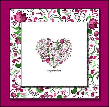 Vector heart of roses Stock Illustration