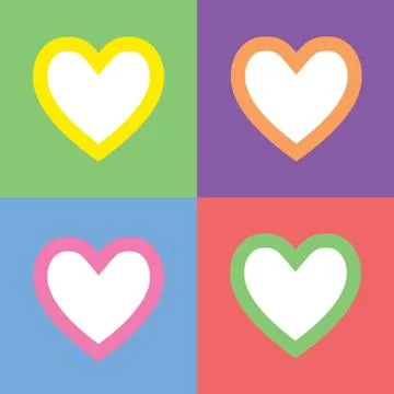 Vector heart shape symbol Stock-Illustration