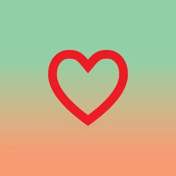 Vector heart shape symbol Stock Illustration