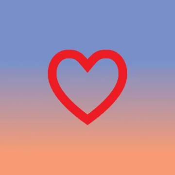 Vector heart shape symbol Stock Illustration