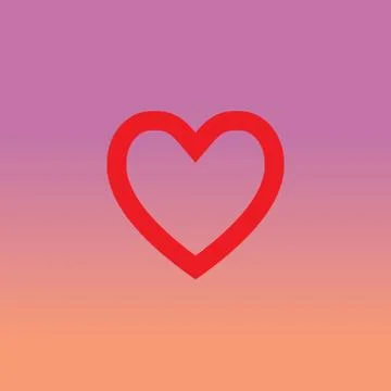 Vector heart shape symbol Illustrazione stock