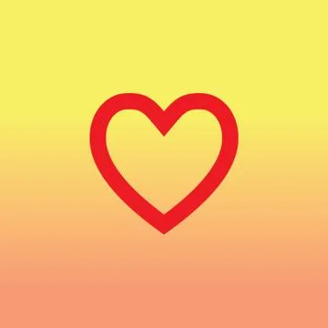 Vector heart shape symbol Stock Illustration