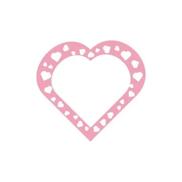 Vector heart shapes. Romantic pattern with hearts Illustrazione stock