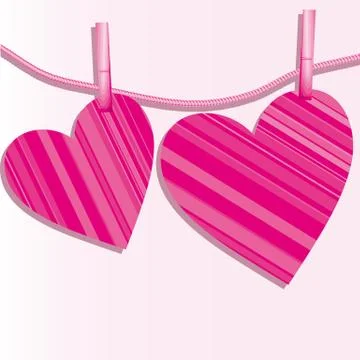 Vector hearts background  2009 01 04 Stock Illustration