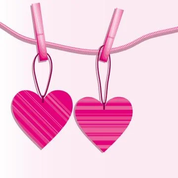 Vector hearts background  2009 01 04 Stock Illustration