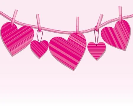 Vector hearts background  2009 01 04 Stock Illustration