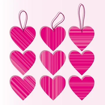 Vector hearts background  2009 01 04 Stock Illustration