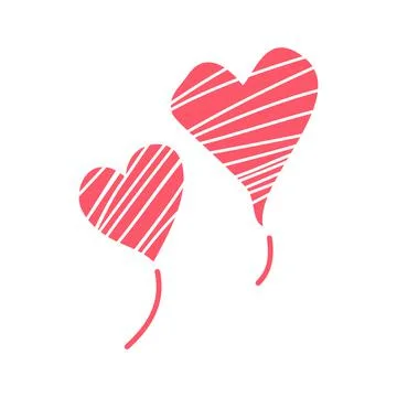 Vector hearts. Design elements for Valentine's day. doodle heart. Stock Illustration