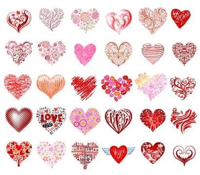 Vector hearts Stock Illustration