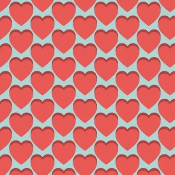 Vector hearts pattern Stock Illustration