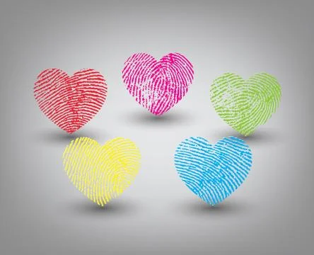 Vector hearts set. Stock Illustration