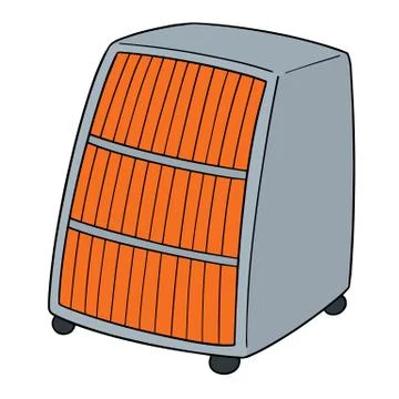 Vector of heater Stock Illustration