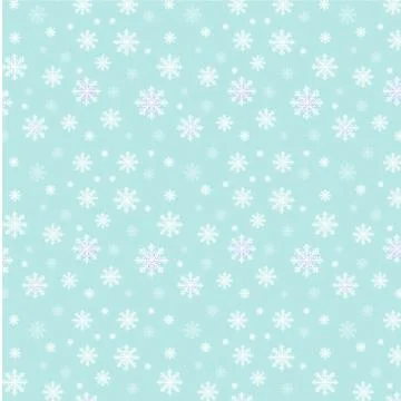 Vector heavy snowfall, snowflakes in various forms and sizes. Stock Illustration