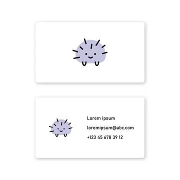 Vector hedgehog in bold line style . Editable illustration Stock Illustration