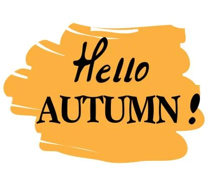 Vector hello autumn Stock Illustration