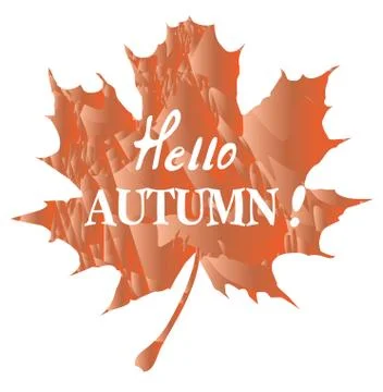 Vector hello autumn Stock Illustration