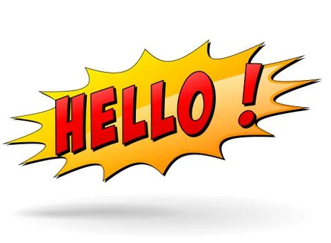 Vector hello star Stock Illustration