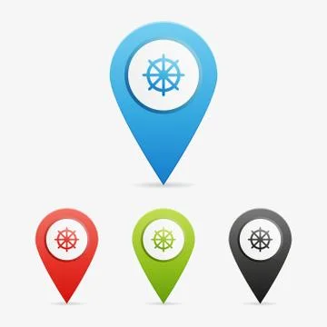 Vector helm pointers Stock Illustration