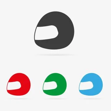 Vector helmet icon Stock Illustration