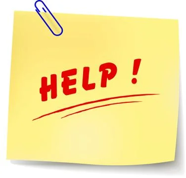 Vector help message Stock Illustration