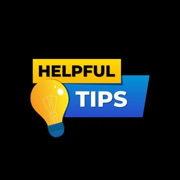 Vector helpful tips Light bulb collection Stock Illustration