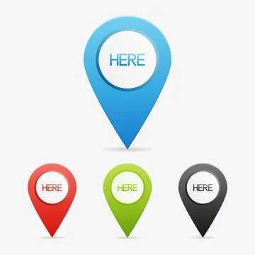 Vector here pointers Stock Illustration