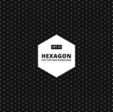 Vector hexagon seamless pattern. Modern stylish texture. connection Repeating Illustrazione stock