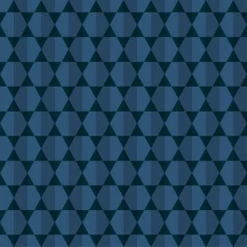 Vector hexagon star seamless pattern 스톡 일러스트