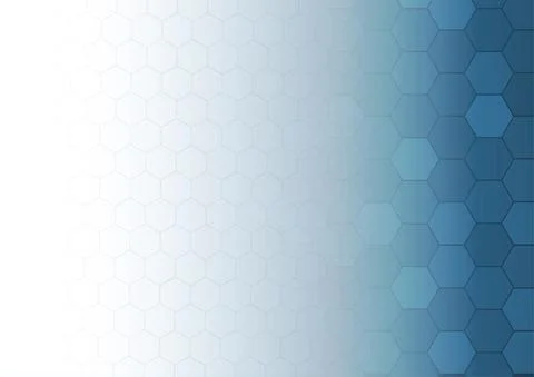 Vector : Hexagons with blue gradient background Stock Illustration