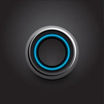 Vector hi-tech light button design イラスト素材