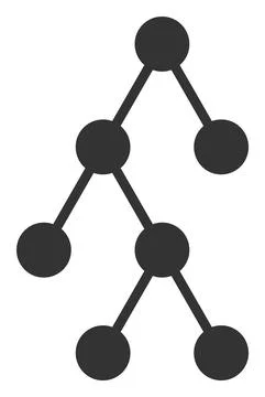 Vector Hierarchy Structure Flat Icon Symbol Illustrazione stock