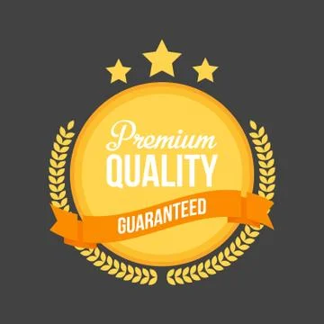 Vector High Quality flat badge Sign, Round Label 库存插图