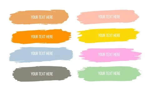 Vector highlighter color brush. Stock Illustration