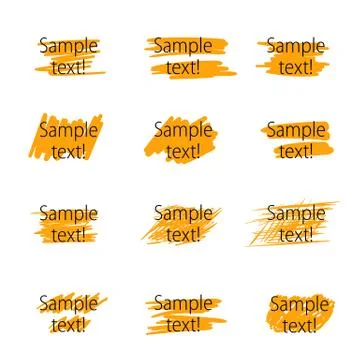 Vector highlighter elements Stock Illustration