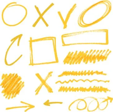 Vector highlighter elements Stock Illustration