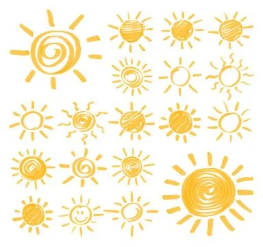 Vector Highlighter Sun Set Stock Illustration