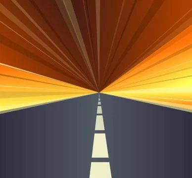 Vector highway. Stock Illustration