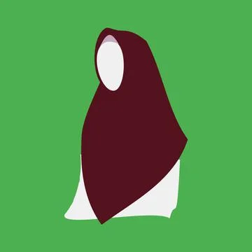 Vector hijab2 Ilustração Stock