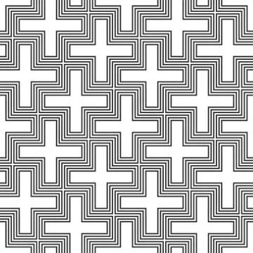 Vector hinduism swastika ornament pattern. Stock Illustration