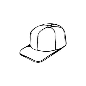 Vector hip hop rap style cap icon Stock Illustration