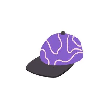 Vector hip hop rap style cap icon Stock Illustration