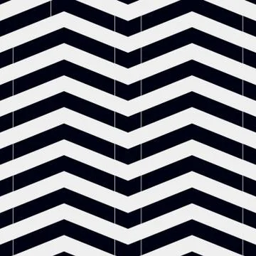 Vector hipster abstract geometry chevron pattern,black and white seamless geo Stock Illustration