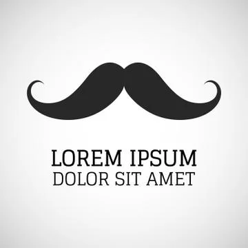 Vector hipster mustache Иллюстрация