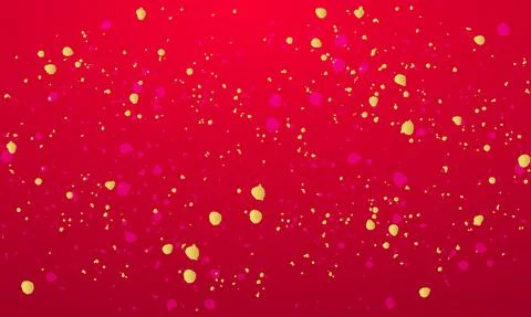 Vector holiday background. Golden glitter on red gradient background. Stock Illustration
