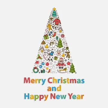 Vector Holidays set Stock Illustration