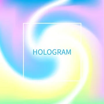 Vector holographic background Stock Illustration